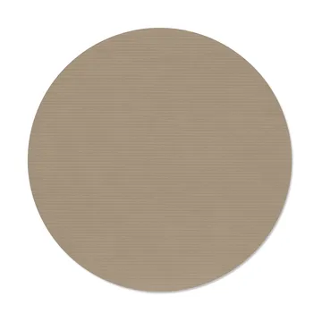 Corduroy bordstablett - Clay brown, circle, L, Ø38 cm - LIND DNA
