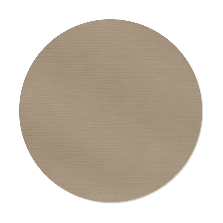 Corduroy bordstablett - Clay brown, circle, L, Ø38 cm - LIND DNA