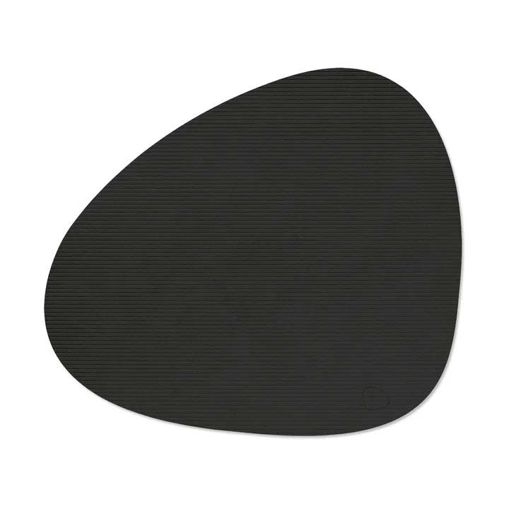 Corduroy bordstablett curve L - Black ink, 44x37 cm - LIND DNA