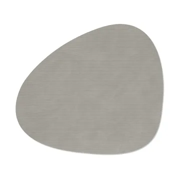 Corduroy bordstablett curve L - Light Grey, 44x37 cm - LIND DNA