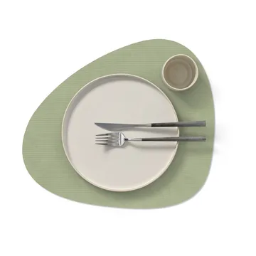 Corduroy bordstablett curve L - Olive Green, 44x37 cm - LIND DNA