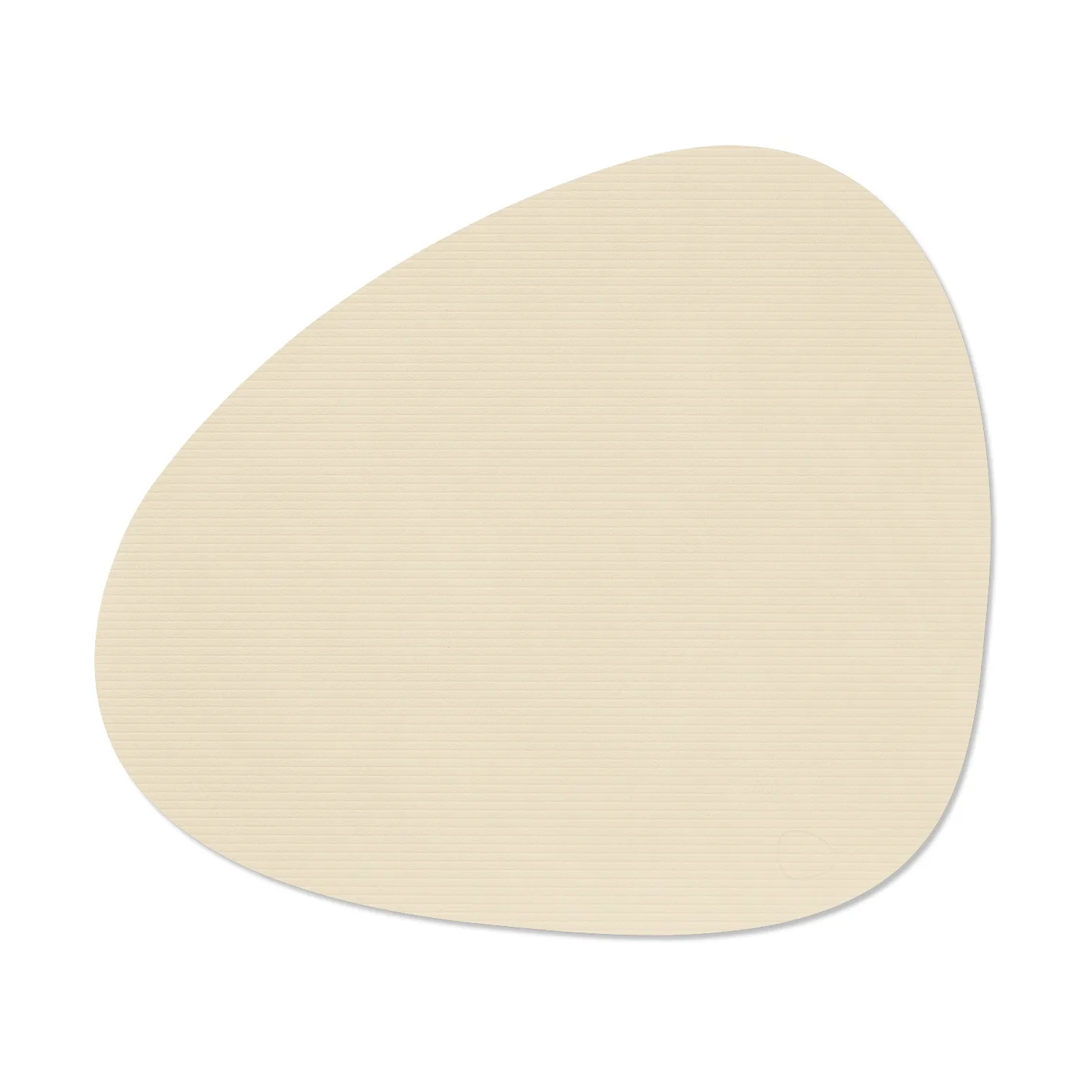 Corduroy bordstablett curve L, Vanilla, 44x37 cm LIND DNA