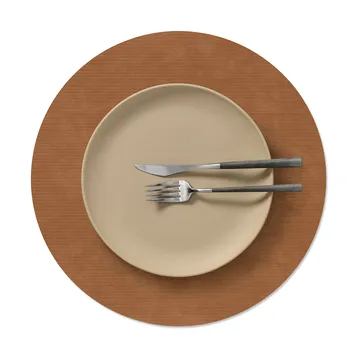 Corduroy bordstablett - Nature, circle, L, Ø38 cm - LIND DNA