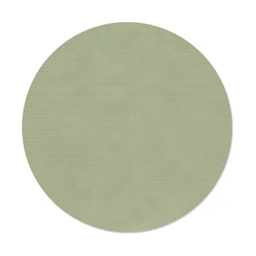 Corduroy bordstablett - Olive green, circle, L, Ø38 cm - LIND DNA