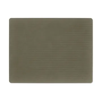 Corduroy bordstablett square L - Army Green, 45x35 cm - LIND DNA