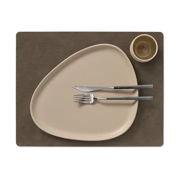 Corduroy bordstablett square L - Caviar, 45x35 cm - LIND DNA