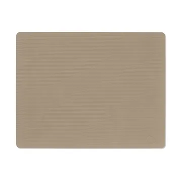 Corduroy bordstablett square L - Clay Brown, 45x35 cm - LIND DNA