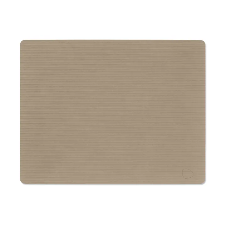 Corduroy bordstablett square L - Clay Brown, 45x35 cm - LIND DNA