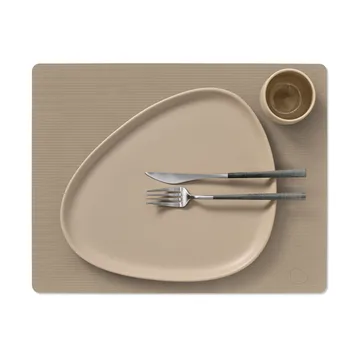 Corduroy bordstablett square L - Clay Brown, 45x35 cm - LIND DNA