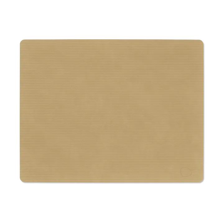 Corduroy bordstablett square L - Khaki, 45x35 cm - LIND DNA