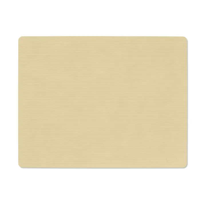 Corduroy bordstablett square L - Lemon Sorbet, 45x35 cm - LIND DNA