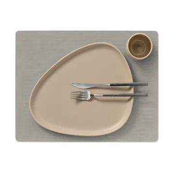Corduroy bordstablett square L - Light Grey, 45x35 cm - LIND DNA