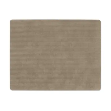 Corduroy bordstablett square L - Nomad Grey, 45x35 cm - LIND DNA