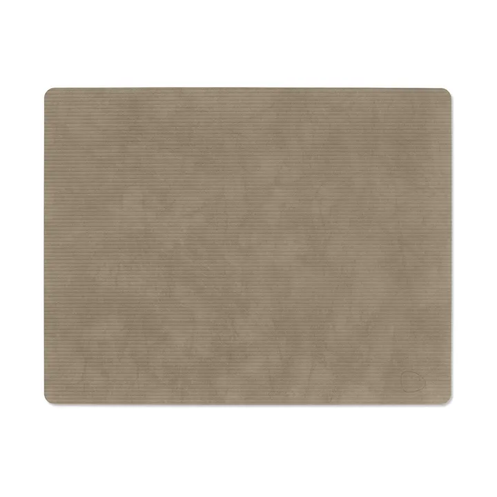Corduroy bordstablett square L - Nomad Grey, 45x35 cm - LIND DNA