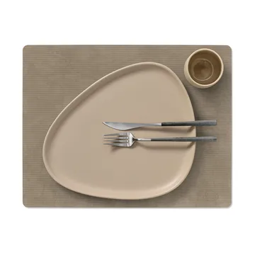 Corduroy bordstablett square L - Nomad Grey, 45x35 cm - LIND DNA