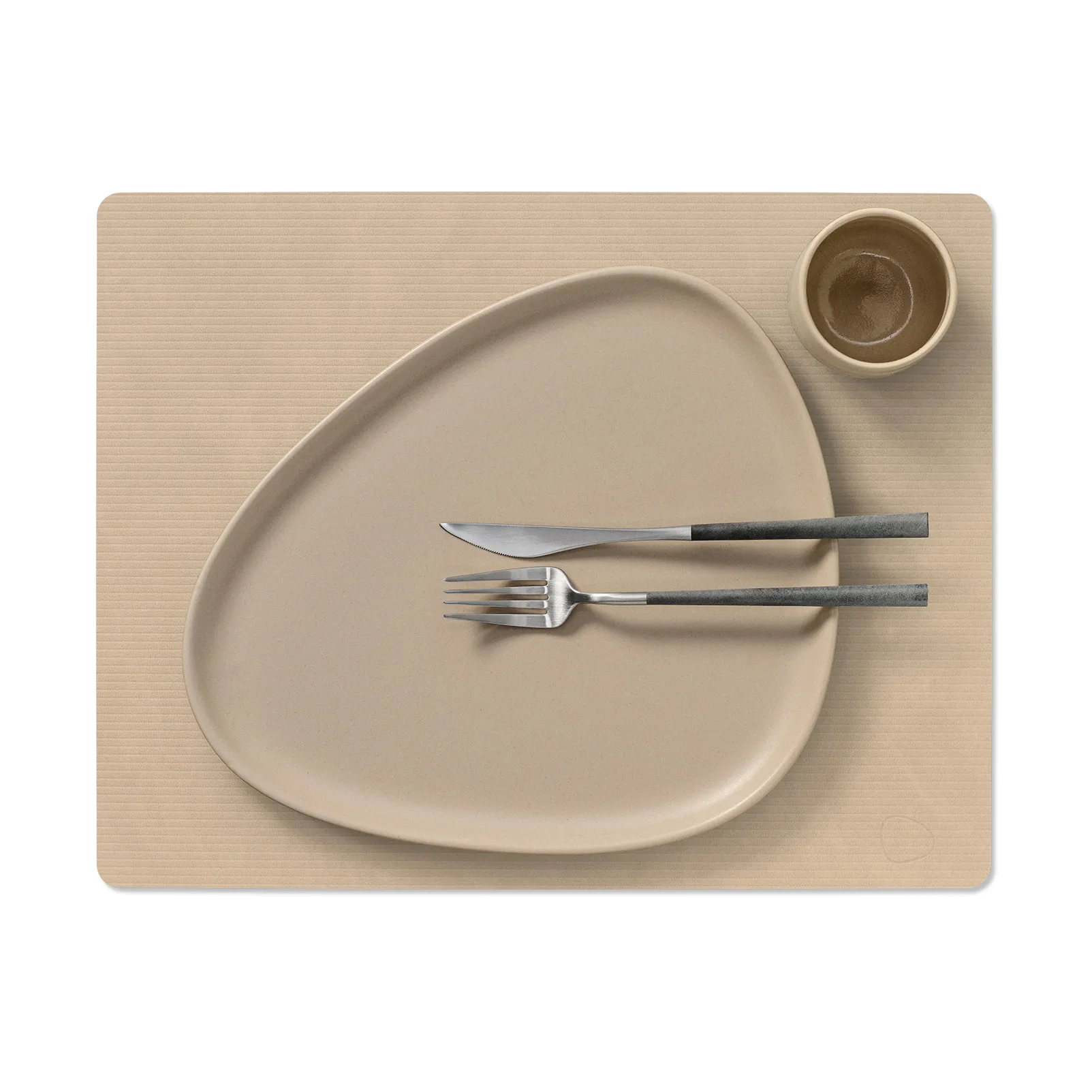 Corduroy bordstablett square L, Sand LIND DNA