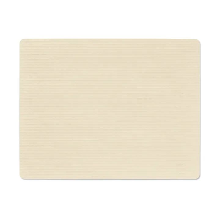 Corduroy bordstablett square L - Vanilla, 45x35 cm - LIND DNA