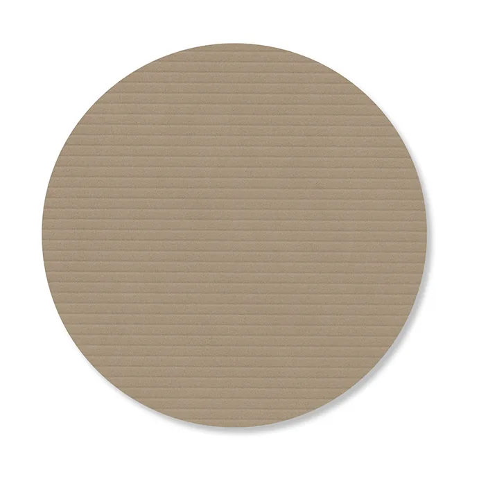 Corduroy glasunderlägg, Clay brown, circle LIND DNA
