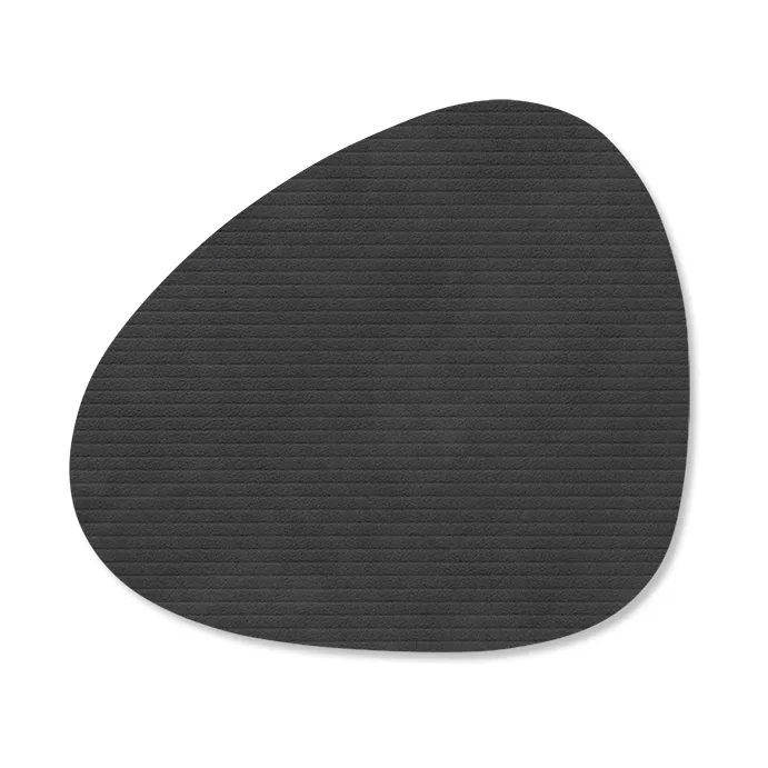 Corduroy glasunderlägg curve, Black LIND DNA