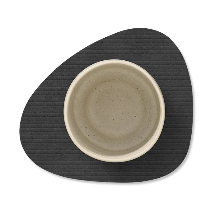 Corduroy glasunderlägg curve, Black LIND DNA