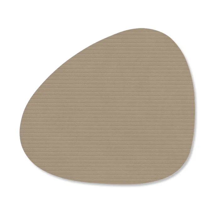 Corduroy glasunderlägg curve - Clay Brown - LIND DNA