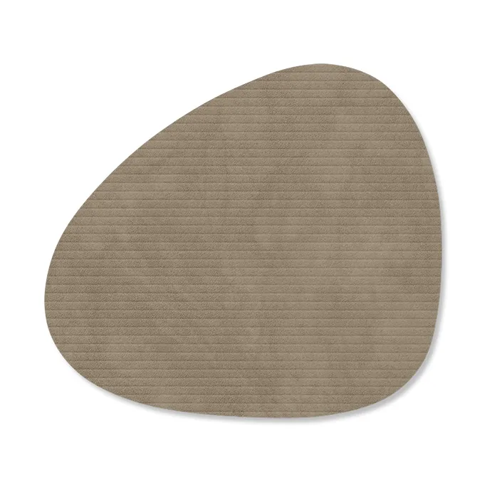 Corduroy glasunderlägg curve, Nomad Grey LIND DNA