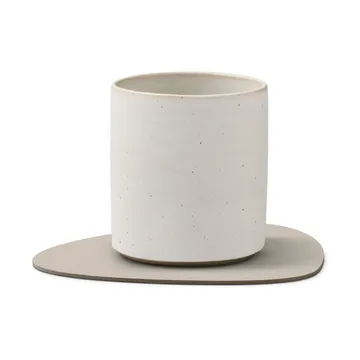 Corduroy glasunderlägg curve - Oyster White - LIND DNA
