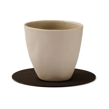 Corduroy glasunderlägg - Hazel, circle - LIND DNA
