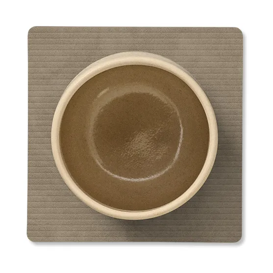 Corduroy glasunderlägg square, Nomad Grey LIND DNA