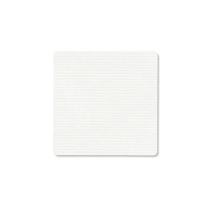 Corduroy glasunderlägg square - Pure white - LIND DNA