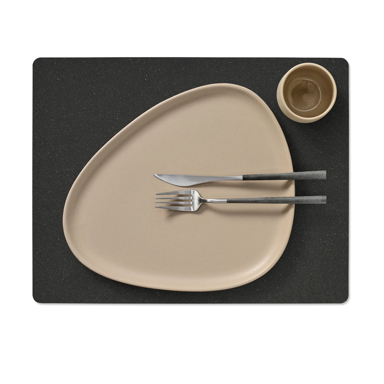 Core bordstablett square L, Flecked anthracite LIND DNA