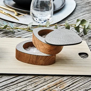 Curve salt & pepparset 2-pack - Natur-antracitgrå - LIND DNA