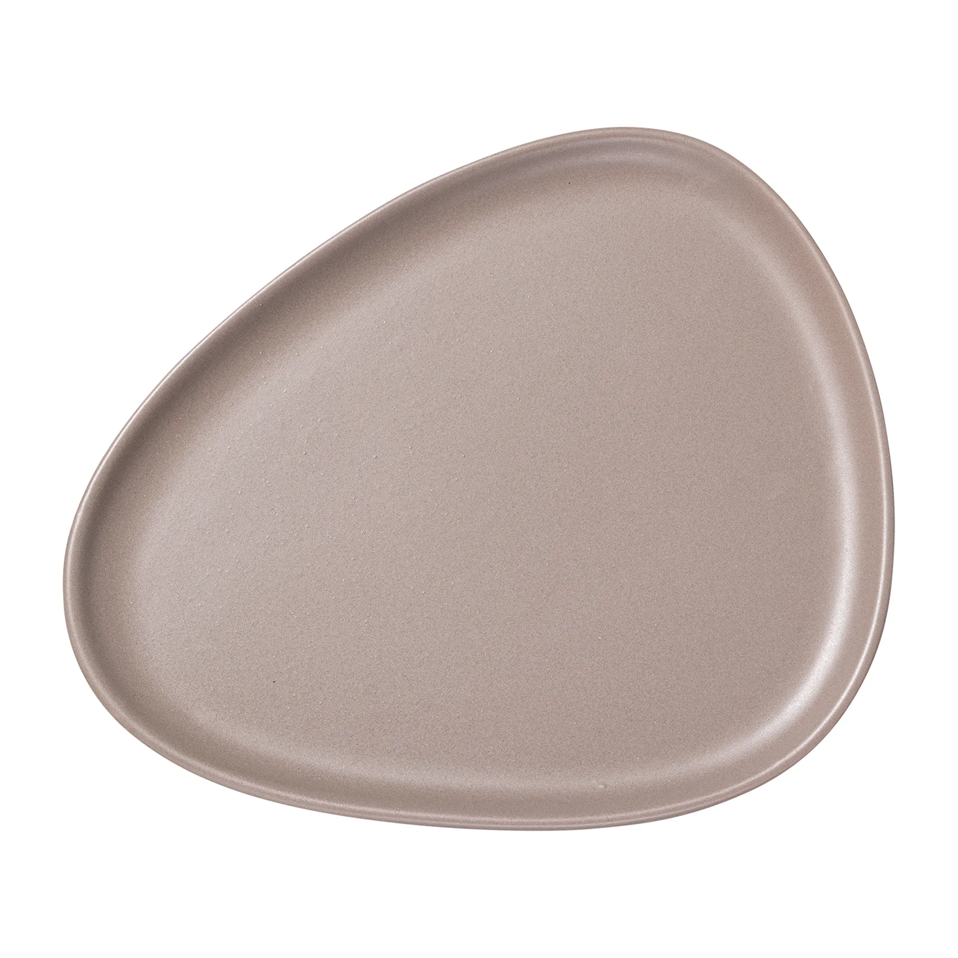 Curve Stoneware tallrik 26x30 cm, Warm Grey LIND DNA