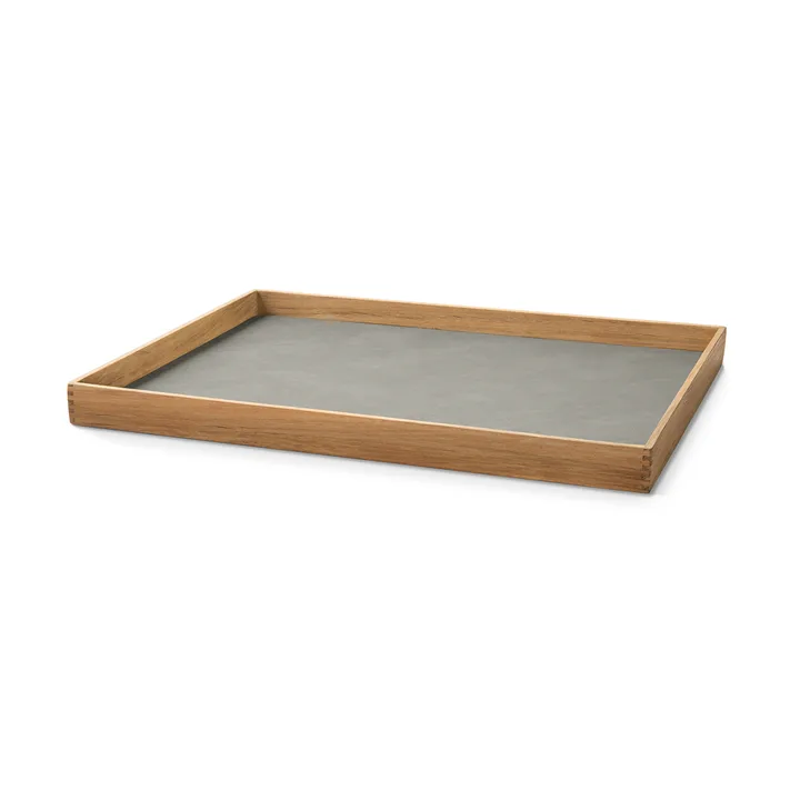 Even teakbricka square L - Nupo light grey - LIND DNA