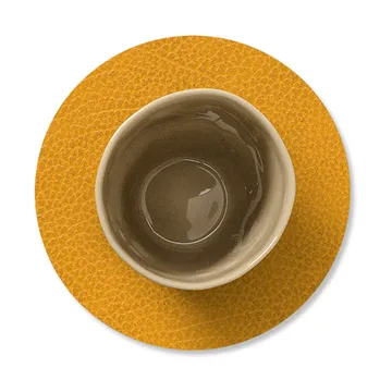 Hippo glasunderlägg circle - Curry - LIND DNA