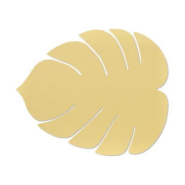 Monstera Leaf Hippo bordstablett L - Guld, 42x35 cm - LIND DNA