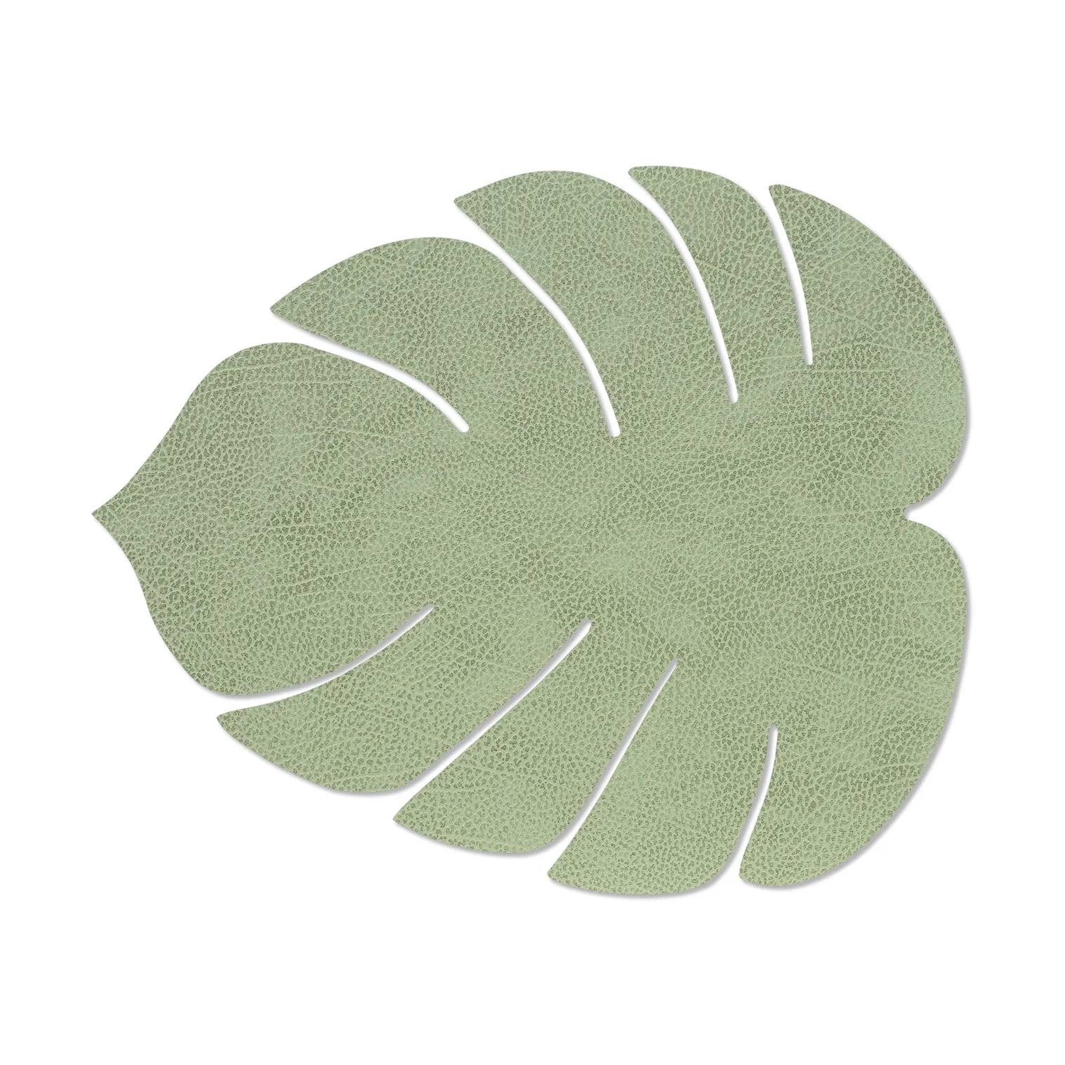 Monstera Leaf Hippo bordstablett L, Olivgrön LIND DNA