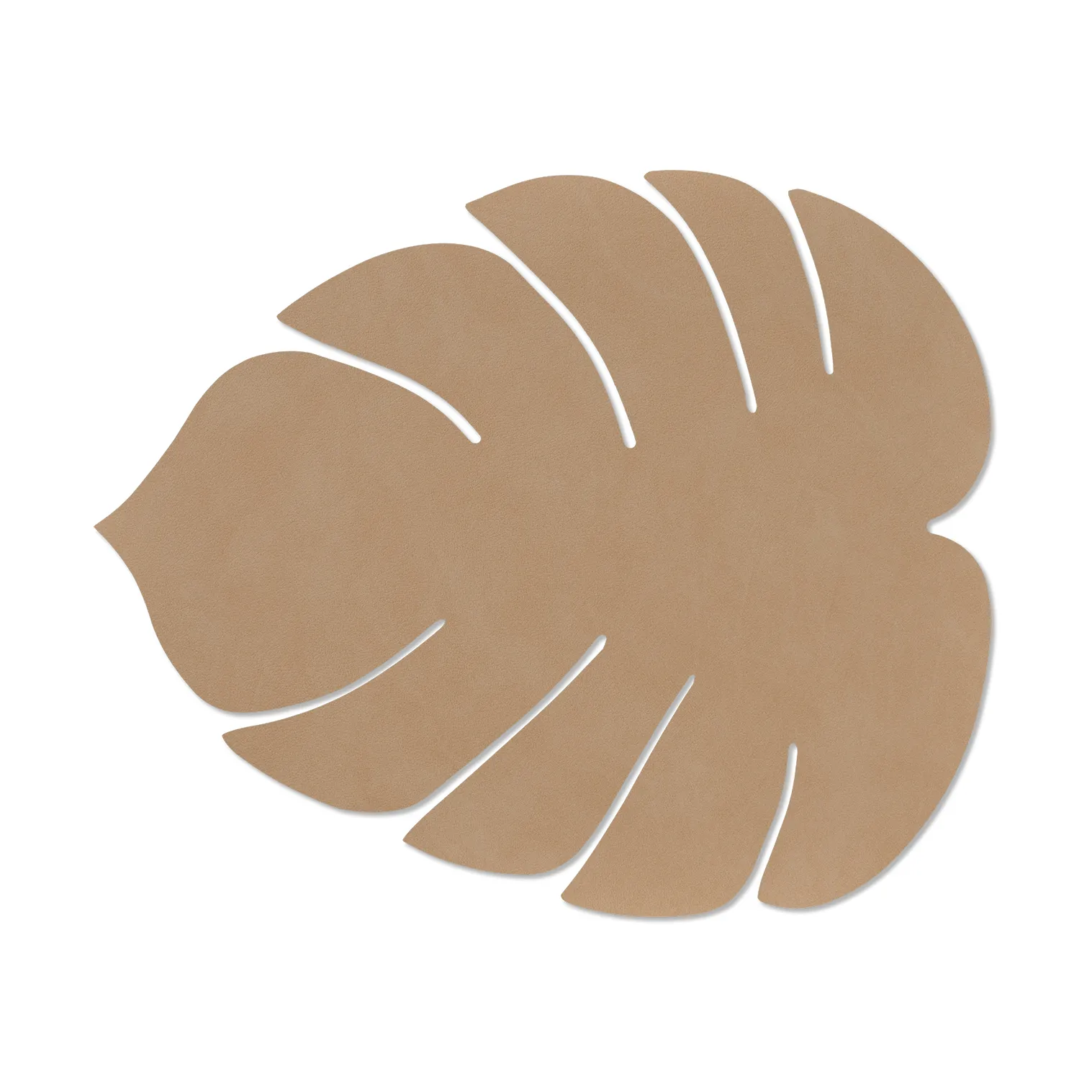 Monstera Leaf Nupo bordstablett L, Nougat LIND DNA