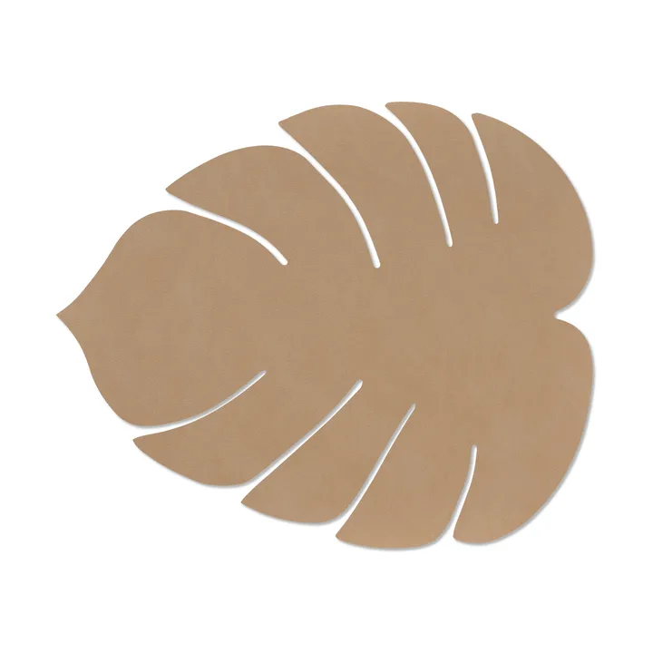 Monstera Leaf Nupo bordstablett L - Nougat - LIND DNA