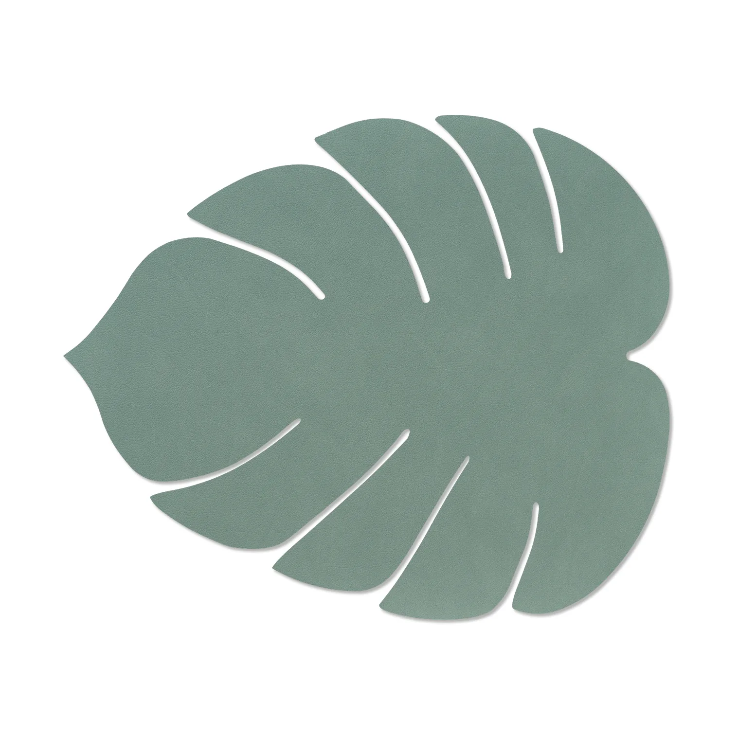 Monstera Leaf Nupo bordstablett L, Pastellgrön, 42x35 cm LIND DNA