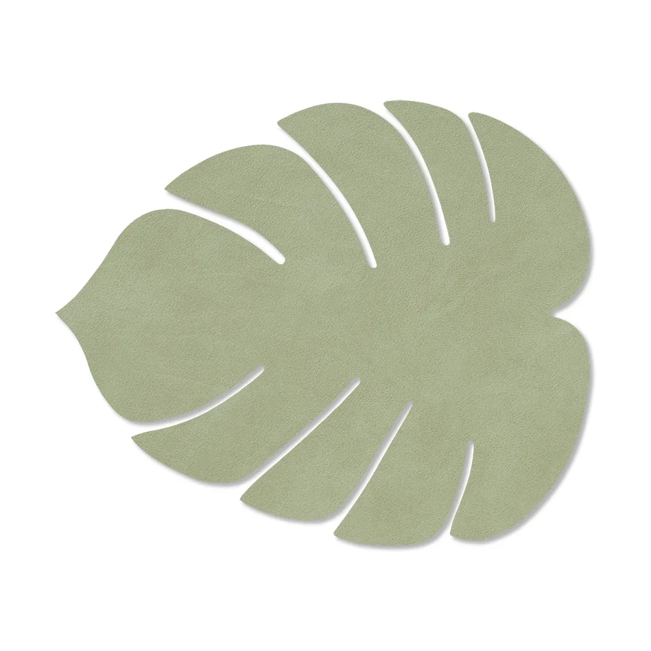 Monstera Leaf Nupo bordstablett S, Olivgrön LIND DNA