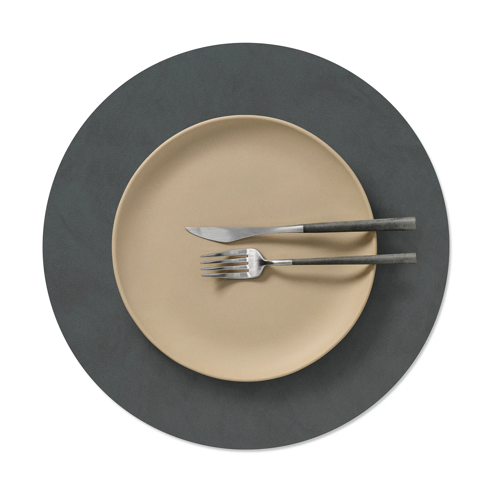 Nupo bordstablett, Anthracite, circle, L, Ø38 cm LIND DNA