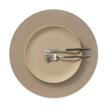 Nupo bordstablett - Clay brown, circle, L, Ø38 cm - LIND DNA