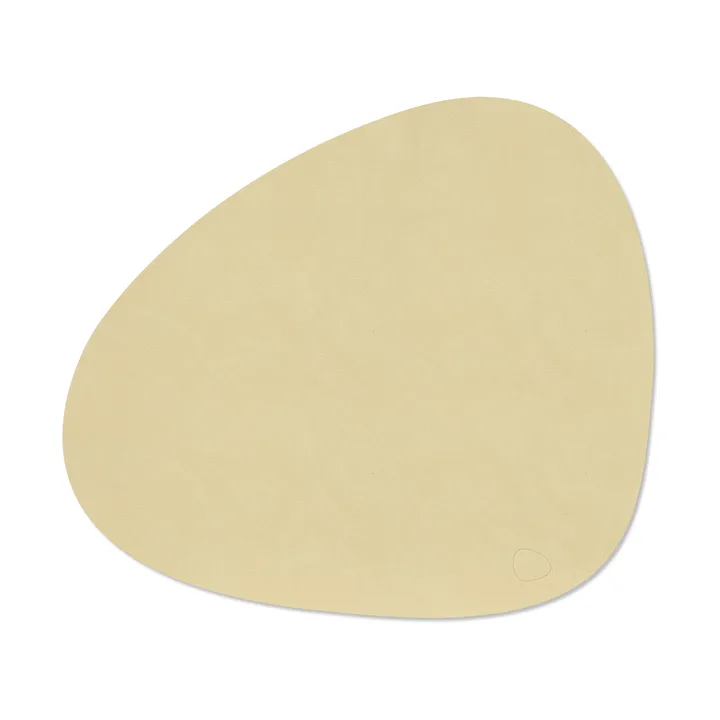 Nupo bordstablett curve L - Lemon sorbet, 44x37 cm - LIND DNA