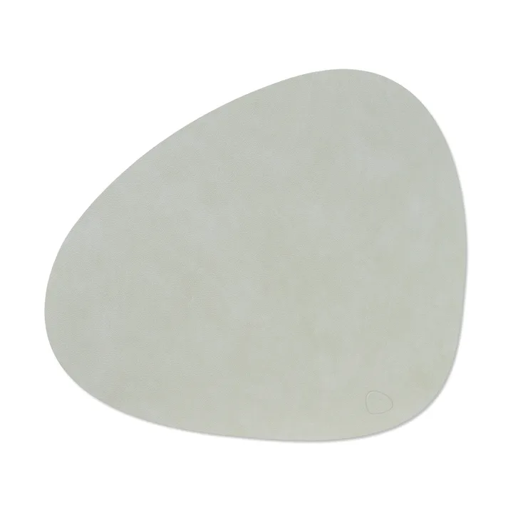 Nupo bordstablett curve L - Metallic (stengrå), 44x37 cm - LIND DNA