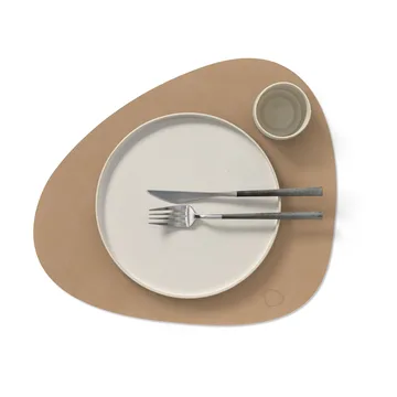 Nupo bordstablett curve L - Nougat, 44x37 cm - LIND DNA