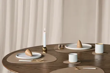 Nupo bordstablett curve L - Nougat, 44x37 cm - LIND DNA