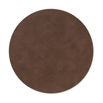 Nupo bordstablett - Dark brown, circle, L, Ø38 cm - LIND DNA