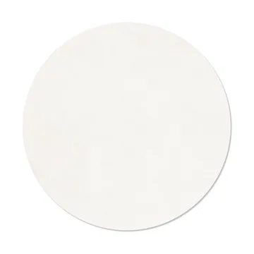 Nupo bordstablett - Pure white, circle, L, Ø38 cm - LIND DNA