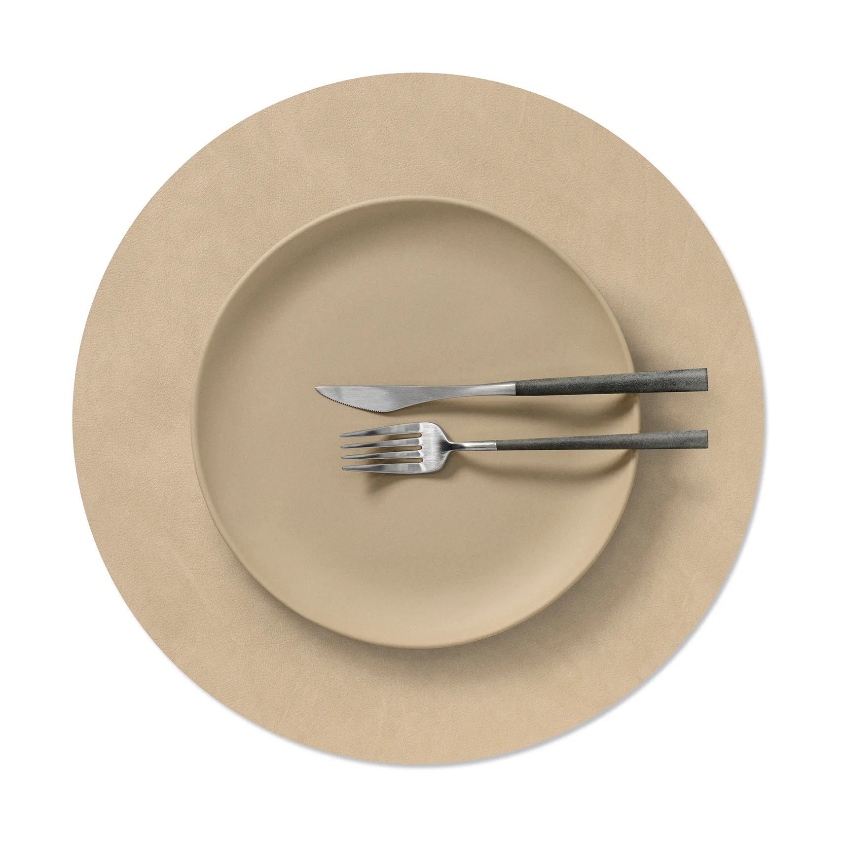Nupo bordstablett, Sand, circle, L, Ø38 cm LIND DNA